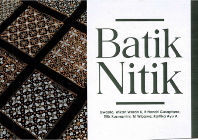 BUKU BATIK NITIK - Repository UPN "Veteran" Yogyakarta